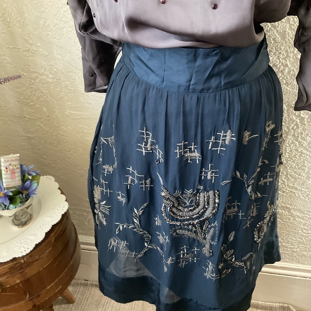 Stella Forest metálicas beaded skirt 42